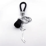 Arabic Zulfiqar Imam Ali Swords Stainless Steel Pendant Keychain for Women Men Silver Color Muslim Sword Islamic Jewelry llavero