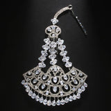New Style Fashion Bohemian Zircon Cubic Fan Shape Hairpon Jewelry for Women Wedding Bridal Tassel Hair Accessories Wholesale