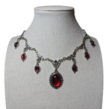 〔YY110〕Vampire Cameo Choker, Gothic Jewelry, Victoria, Retro, Butterfly, Blood Drop, Pagan, Witchcraft, Alternative, Necklace
