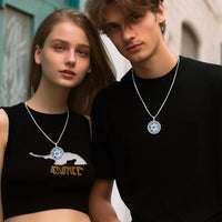 Wiccan Necklace Star of David Necklace 925 Sterling Silver Star of David Pendant Protection Amulet Necklace Gifts for Women Men