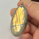 Pendant Natural Stone Irregular Shape Blue Purple Labradorite Pendant for Women Men Jewelry 1Pcs