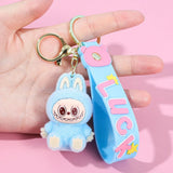 Kawaii Keychain With Bow Car Hanging Pendant Decor Cartoon Backpack Hanging Keychain Charms Keyrings Party Gift For Kid брелок