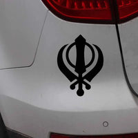 SIKH Khanda Religious Symbol Vinyl Decal Mysterious Car Sticker Delicate,13CM*10CM