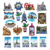 France  Feelings Souvenir Fridge Magnets Decoration Articles Handicraft Magnetic Refrigerator Collection Gifts