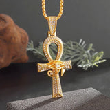Ancient Egyptian Goddess Spread Wings Pendant Necklace Women Fashion Hip Hop Punk Amulet Jewelry Gift