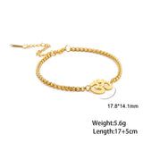 Stainless Steel Bracelet for Men Women Hindu Symbol Pendant Bracelet Simple Fashion Jewelry for Birthday Party Gift