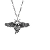 Retro Gothic Mysterious Demon Angel Wings Pendant Necklace Men's Punk Hip Hop Trendy Cool Jewelry Boy Gift