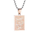 Stylish Peace Map Stainless Steel Pendant Necklace for Men Women Arabic African Jamaican Amulet Jewelry