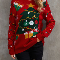 2025New Sweater Christmas Gift Sweater European and American Autumn and Winter Lazy Style Pullover Knitted Sweater