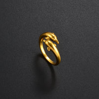 Anniyo Dolphin Ring For Women and Girls Metal Animal Accessories Factory Wholesale Price  #125225