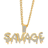 Domineering Flying Eagle Animal Pendant Necklace Men's Fashion Rap Cool Trendy Party Jewelry
