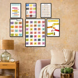 Punjabi Color Names, English Months, Weeks, Fruits and Vegetables Names, Punjabi (Gurmukhi) Alphabet Chart Poster, Sikh Poster