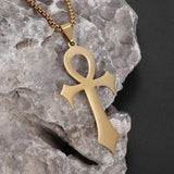 Ancient Egyptian Goddess Spread Wings Pendant Necklace Women Fashion Hip Hop Punk Amulet Jewelry Gift