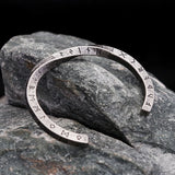 New Vintage 316L Stainless Steel Mobius Bangles For Men Fashion Nordic Vikings Letter Bracelets Party Jewelry Gifts Wholesale
