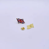 100Pcs Waving British Union Jack Flag Enamel Pin (England) Flag Bulk Metal National Lapel Pin