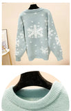Casual Loose Christmas Sweater 2025 New Style Women's Red Printed Knitwear Pullover
