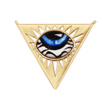 Newest Classic Amulet Turkish Blue Evil Eye Charm Pendant,18K Gold Cubic Zirconia CZ Paved,Jewelry Necklace Bracelet Supply L30