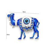 Lucky Eye Blue Turkish Evil Eye Refrigerator Sticker Alloy Camel Magnet Refrigerator Sticker for Women Men Fashion Jewelry