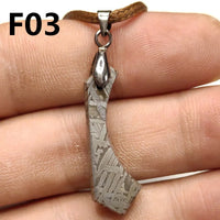 Natural Meteorite Material Specimen Muonionalusta Sky Iron Meteorite Necklace Iron Meteorite Pendant Men's Ladies Jewelry