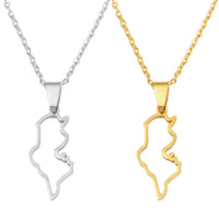 Anniyo Outline Tunisie Pendant Necklaces Tunisienne Jewelry Tunisia Women Girl @365621