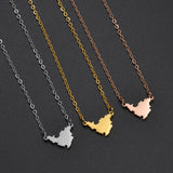 Anniyo 1.5cm Small Stainless Steel Sint Maarten & Saint-Martin Necklaces SXM Jewelry #326721