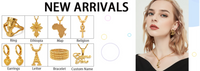 Anniyo Ethiopia Amhara Pendant Necklaces for Women Jewelry for Gold Plated #239121