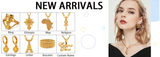 Anniyo Ethiopia Amhara Pendant Necklaces for Women Jewelry for Gold Plated #239121