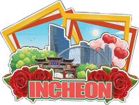 Decorative Magnets for Suwon  Incheon Busan Jeju Seoul South Korea City Landmark Souvenirs 3D Wooden Fridge Stickers