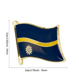 Country Flag Badge Flag Brooch National Flag Lapel Pin International Travel Pins Collections