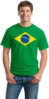 Brazil National Flag T Shirt Brasil Brazilian Green T-Shirt Men Short Casual Four Seasons O-Neck Shirts