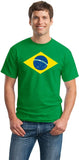 Brazil National Flag T Shirt Brasil Brazilian Green T-Shirt Men Short Casual Four Seasons O-Neck Shirts