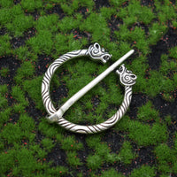 Medieval Clasp Pin Brooch Vintage Viking Celtic Scarf Shawl Penannular Brooch Cloak Pins Jewelry