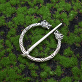Medieval Clasp Pin Brooch Vintage Viking Celtic Scarf Shawl Penannular Brooch Cloak Pins Jewelry