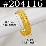 Anniyo 1Piece Alloy Bracelets,Can be Opened Bangles for Women Ethiopian Jewelry African Arab Birthday Party #203916