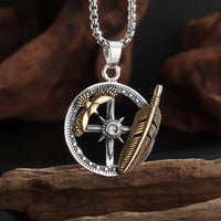 Sparkling Zircon Fly Eagle Pendant Necklace for Men Hip Hop Rock Party Jewelry