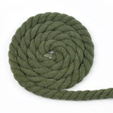 5Meters 5-20mm Colored Cotton Rope 3 Shares Twisted Cord DIY Decoration Macrame Ropes for Bag Braided Cords Sewing Accessories