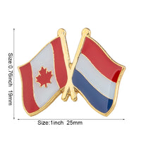 Flag Laple Pin Badge Brooch Canada friendship Ethiopia Ireland Brazil Pakistan Belgium Poland Germany Russia Philippines Finland