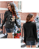 Christmas Knitted Pullover Sweater For Women 2025 Autumn And Winter New Fashion Casual Loose Sweater Womens Clothing