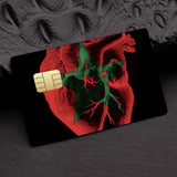 Morocco Map Flag  Card Stickers  Holographic Sticker Film Skin Cover for Credit Debit Card