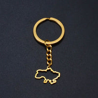 Anniyo Ukrainian Keychain Ukraine Key Ring Ukrainian Jewelry Key Chains for Women Men #000150