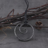 Fashion Viking retro spiral symbol Amulet pendant necklace for men's and women's personality charm ornament