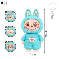 Face Changing Keychain Fun Backbag Ornament Hanging Decoration Kawai Surprise Gifts Creative Cartoon Anime Car Keyring Decor