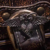 Retro Gothic Mysterious Demon Angel Wings Pendant Necklace Men's Punk Hip Hop Trendy Cool Jewelry Boy Gift