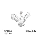 EUEAVAN 5pcs Phoenix Stainless Steel Pendant Fire Bird Hummingbird Charms Lucky Necklace Earrings Jewelry Making Supplies DIY