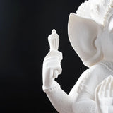Vilead Sandstone Indian Ganesha Elephant God Statue Religious Hindu Fengshui Buddha Sculpture Shop Office Home Decoration Crafts