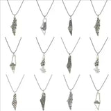 Palestine Country Map Flag Pendant Necklace for Men Women Stainless Steel Necklaces Jewelry Gifts ﻿