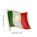 Country Flag Badge Flag Brooch National Flag Lapel Pin International Travel Pins Collections