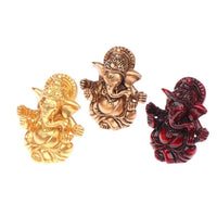 Creative Decorative Ganesha Buddha Statue Handicraft Resin Art Elephant God Sculptures Carved Rresin Ganesha Ornaments Car Decor