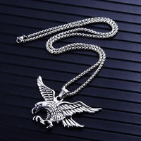 Chains Necklaces Men Eagle Pendant Stainless Steel Fashion Animal Necklace Pendants Hip Hop Choker Jewelry for Neck