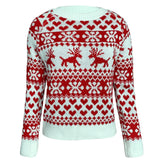 Winter 2025 Women's Christmas Sweater Soft Cute Xmas Look Knitwear Long Sleeve O Neck Jumpers Top Streetwear Y2K Style Pullovers